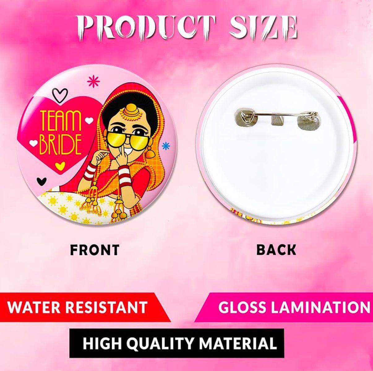 Ladies Team Bride Brooch Badge